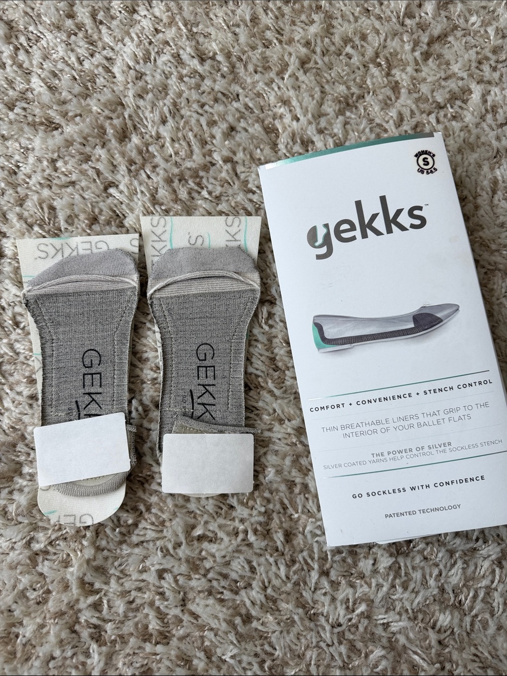 Men’s No-Show Liner Socks — Gray